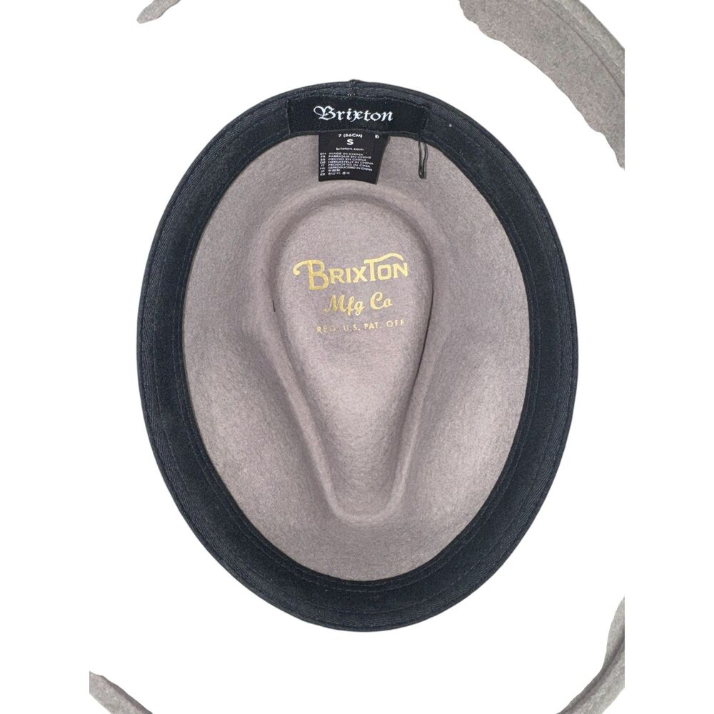 brixton fiona ii traveler women's wool felt fedora Gray Size Small - Picture 6 of 7